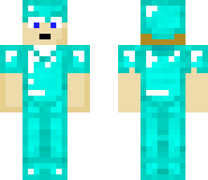 man in diamond armor
