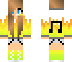 yellow music girl