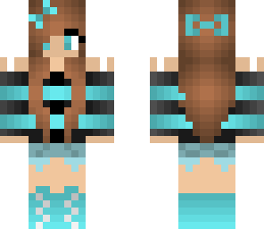 cool blue summer girl