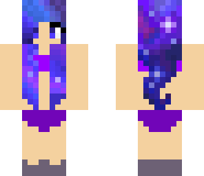 purple bikini girl