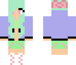 pastel girl with sweater