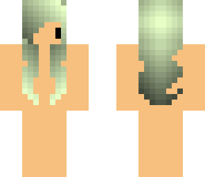 green hair girl base
