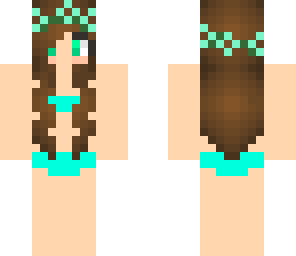 cyan teal swimsuit