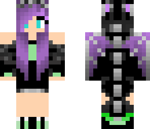 black dragon girl repost