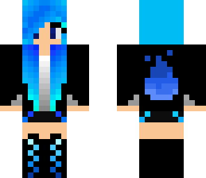 blue flame girl