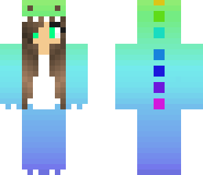 dino girl with green eyes