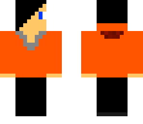 orange hoodie