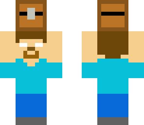 herobrine holding a chest