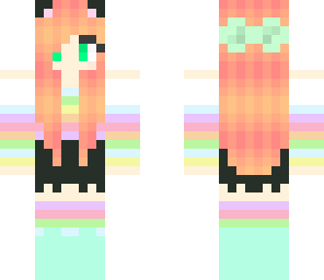 pastel nyan cat girl