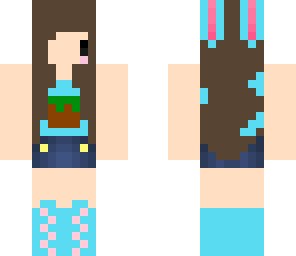chibi minecraft girl
