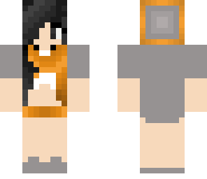 orange scarf girl