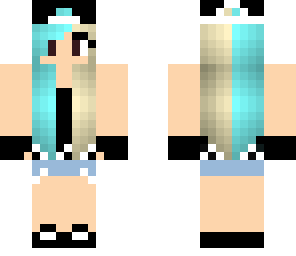 turquoise and blonde