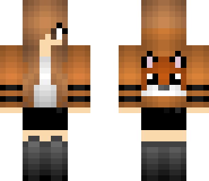 fox hoodie girl
