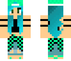 blue hair addilyne