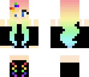 the rainbow girl edit
