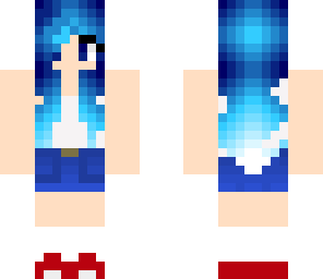 unique blue hair ombre female