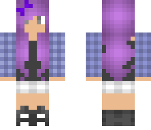 purple hair girl