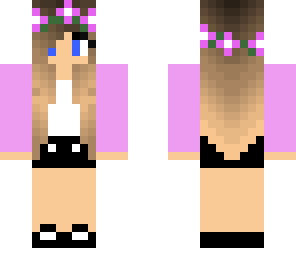 pink flower girl