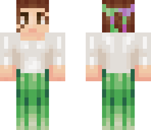 medieval maid with a green skirt