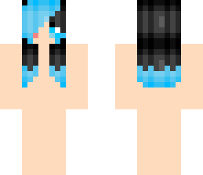 blue dyed black hair base