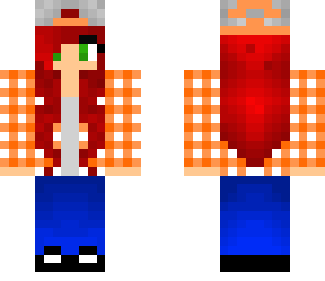 orange plaid red hair girl
