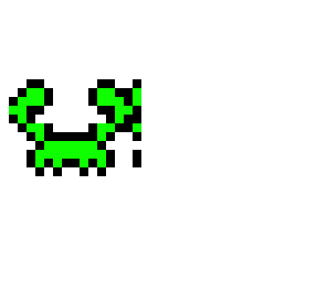 lime green crab