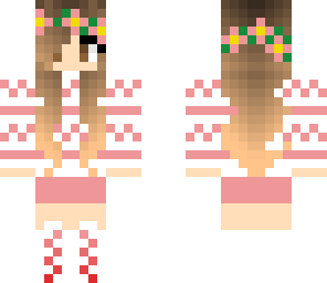 pastel red girl 
