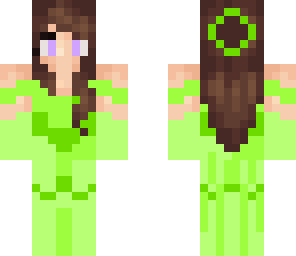 green dress