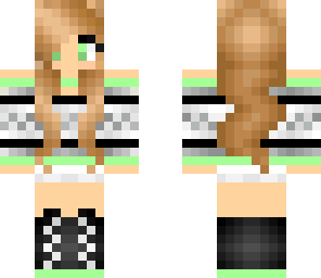 green winter girl