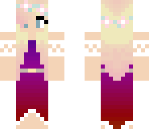 blonde girl with dress