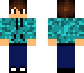blue hoodie