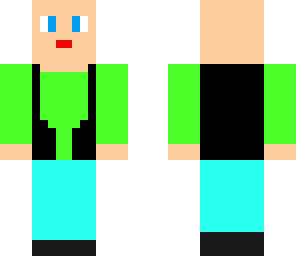 boy wearing green and blue