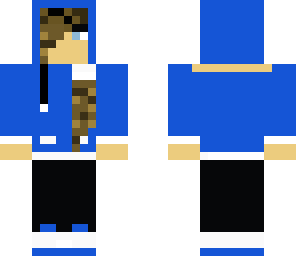 cool blue girl