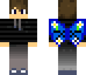 boy with blue wings
