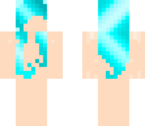 pretty blue hair template