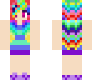 rainbow summer girl