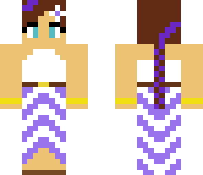 purple and white girl