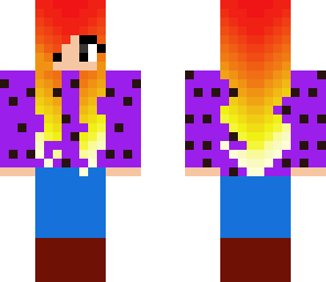 fiery haired winter girl