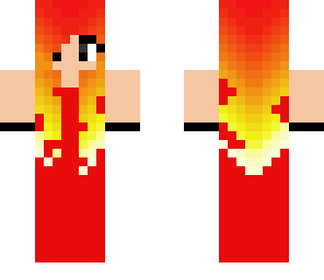 flame ball gown