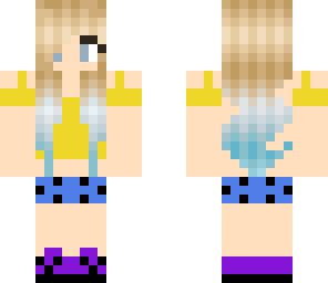 blonde crop top girl