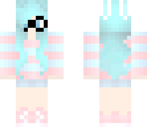 pastel nerdy bunny