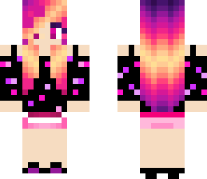 edit of a sunset girl