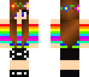flowercrown raiinbow grl