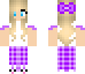 blonde purple pjs