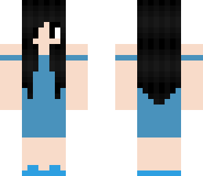 blue dress girl