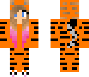 tiger girl in onesie