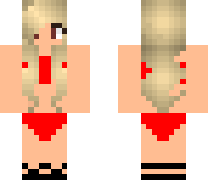 beach babe in red