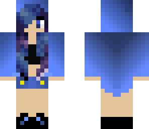 blue and purple girl