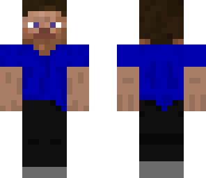 custom blue steve