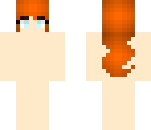 orange haired girl skin base